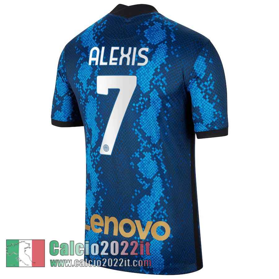 Prima Inter Milan Maglia Calcio Uomo # Alexis 7 2021 2022
