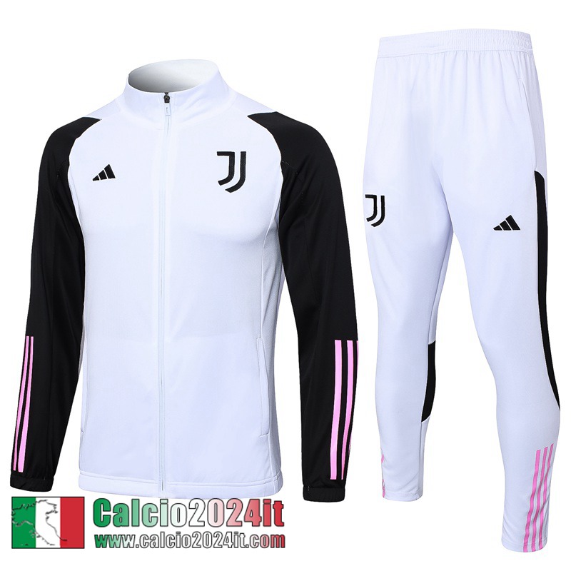 Juventus Full-Zip Giacca Bianco Uomo 2023 2024 JK756